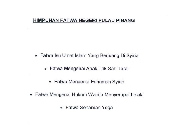 Himpunan Fatwa Negeri Pulau Pinang